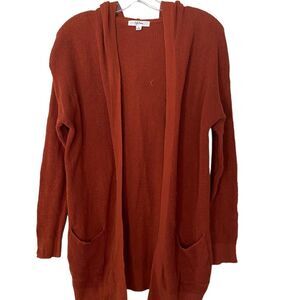 Peyton Primrose Open Cardigan Hooded Sweater